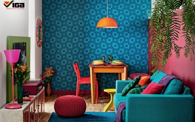 Ouse com o color block na decoração